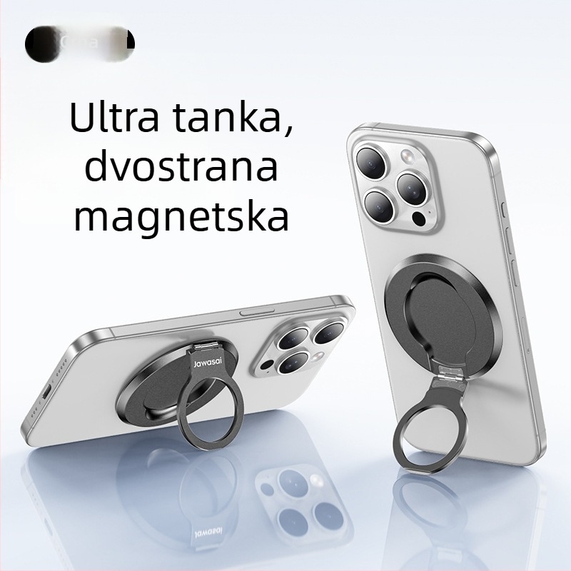 Držač telefona s magnetskim prstenom – legura, sklopivi, univerzalni stil, ovlaštena privatna marka