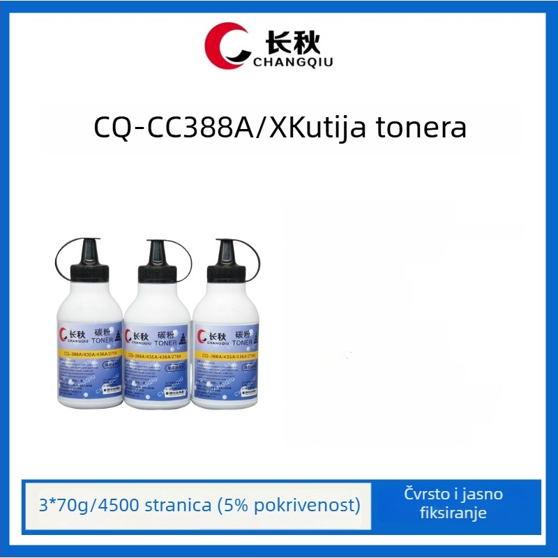 Long Autumn CC388XX toner kaseta za HP LaserJet M126a/M126nw, M1136, P1108 – 3000 stranica, visoka kapaciteta, ponovno napunjiva, kompatibilna CC388A/CC388X