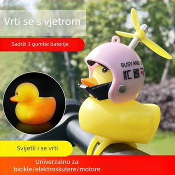 Biciklističko zvono sa ukrasom patke, od plastike, marka Senowoiry/ji r ui, model Little Yellow Duck Decoration