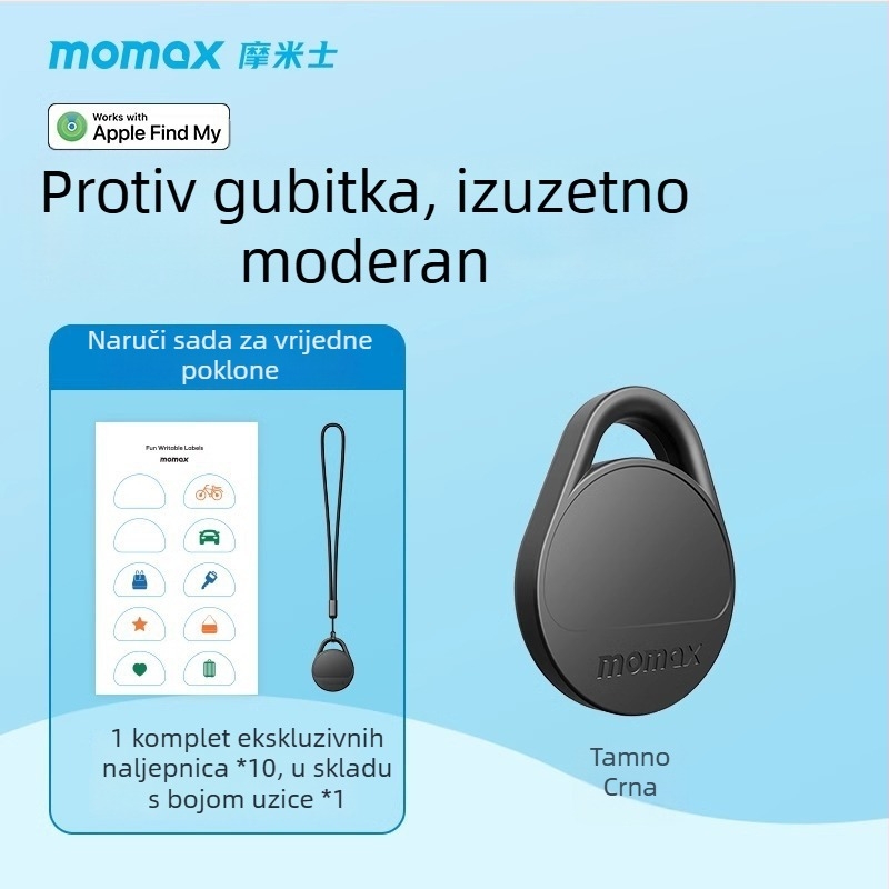 Momis Br10 TPU tag za lokalizaciju protiv gubitka za iOS, 10 g