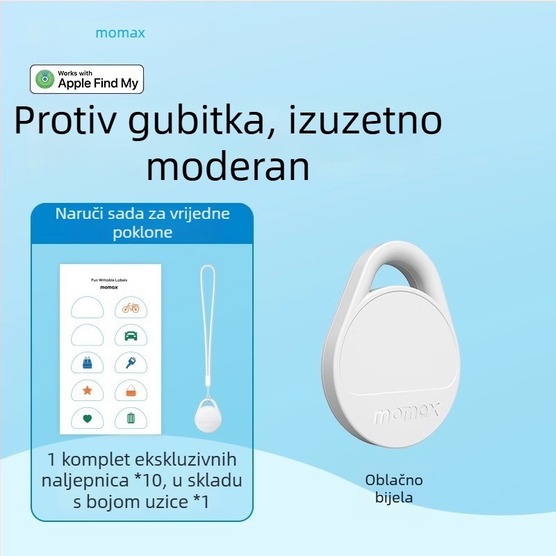 Momis Br10 TPU tag za lokalizaciju protiv gubitka za iOS, 10 g