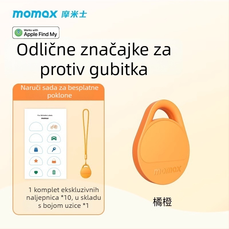 Momis Br10 TPU tag za lokalizaciju protiv gubitka za iOS, 10 g