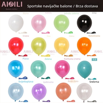 Aubrey latex dekorativni baloni, okrugli oblik, bez logotipa