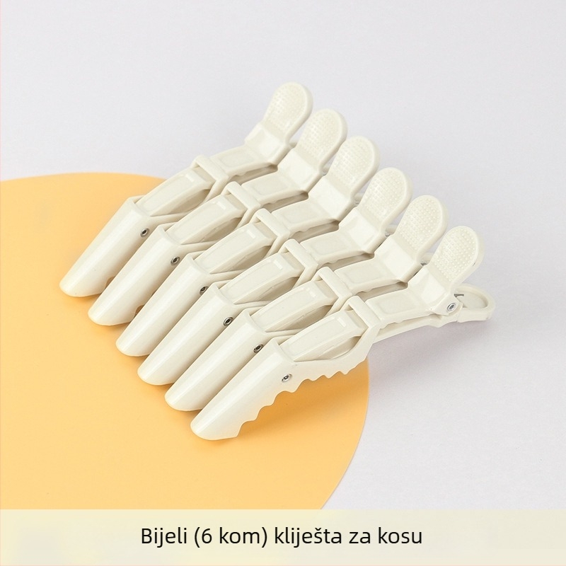 Klipovi za kosu aligator, bez tragova hvatanja, bočni klipsovi za stiliziranje, klipse za slojevite šiške, 6 komada