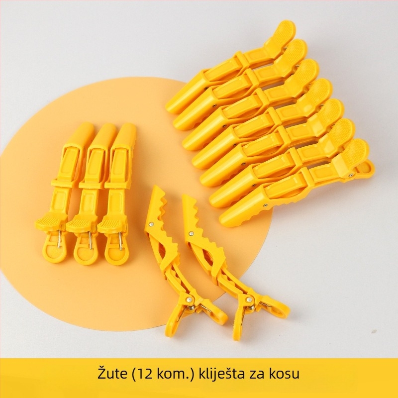 Klipovi za kosu aligator, bez tragova hvatanja, bočni klipsovi za stiliziranje, klipse za slojevite šiške, 6 komada