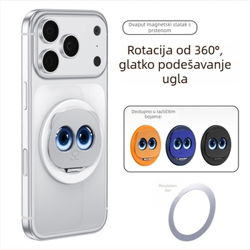 Panda magnetski držač za telefon, dvostruko sklopivi, MagSafe kompatibilan, 360° rotacija, metalni