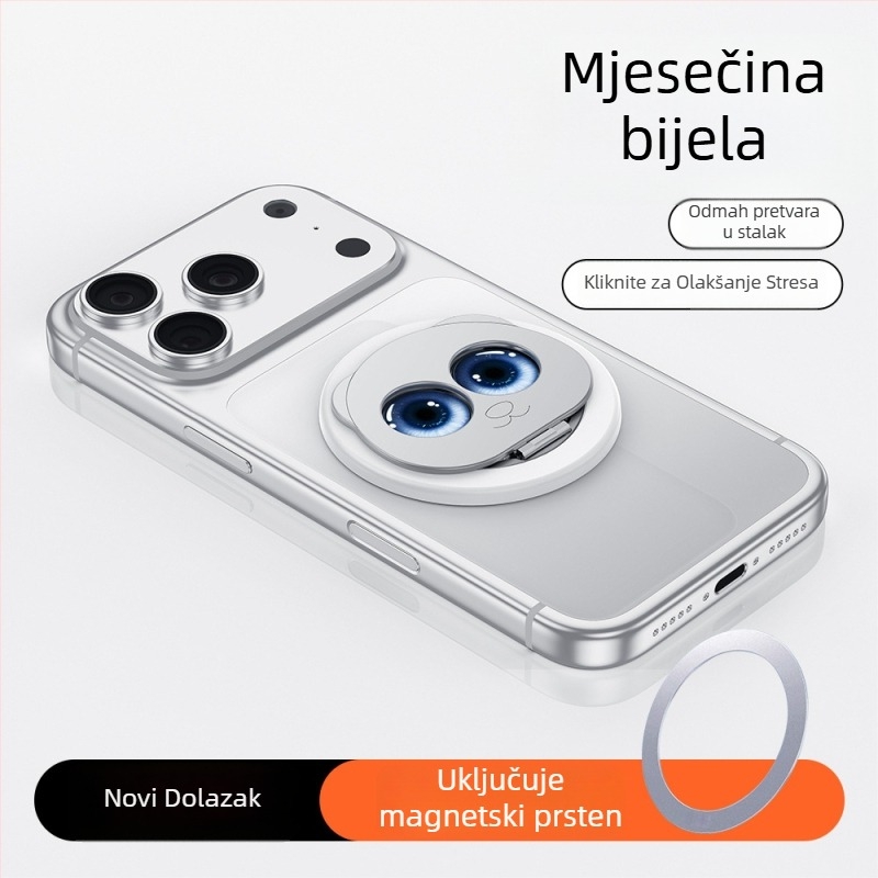 Panda magnetski držač za telefon, dvostruko sklopivi, MagSafe kompatibilan, 360° rotacija, metalni