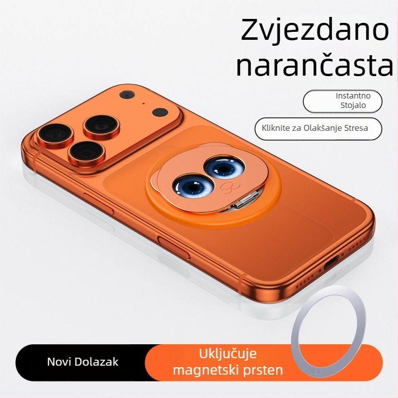 Panda magnetski držač za telefon, dvostruko sklopivi, MagSafe kompatibilan, 360° rotacija, metalni