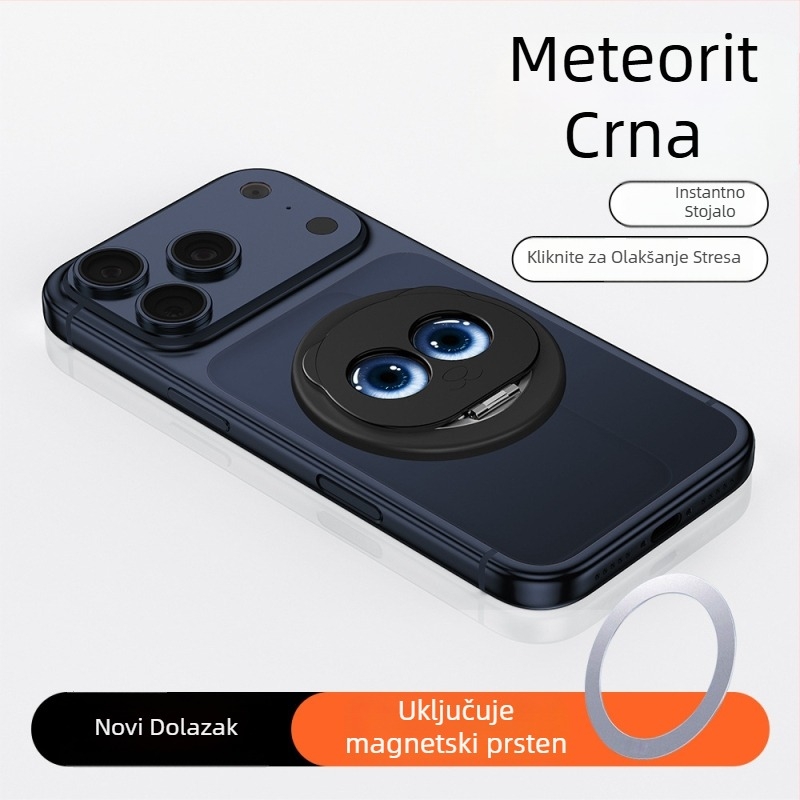 Panda magnetski držač za telefon, dvostruko sklopivi, MagSafe kompatibilan, 360° rotacija, metalni