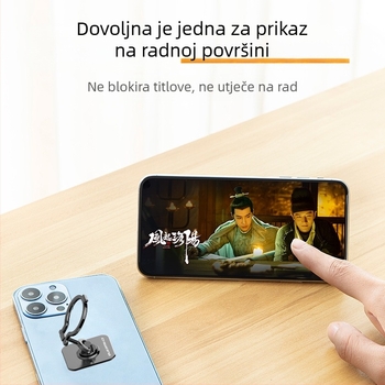 Stolni držač za telefon s preklopnom osnovom od legure, vertikalno i horizontalno integriran