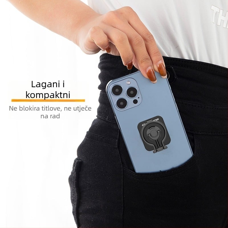 Stolni držač za telefon s preklopnom osnovom od legure, vertikalno i horizontalno integriran
