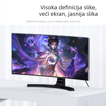 Jinghua DP–HDTV adapter, podržava 4K/1080p, zlatni kontakti, kabel duljine 0,1 m