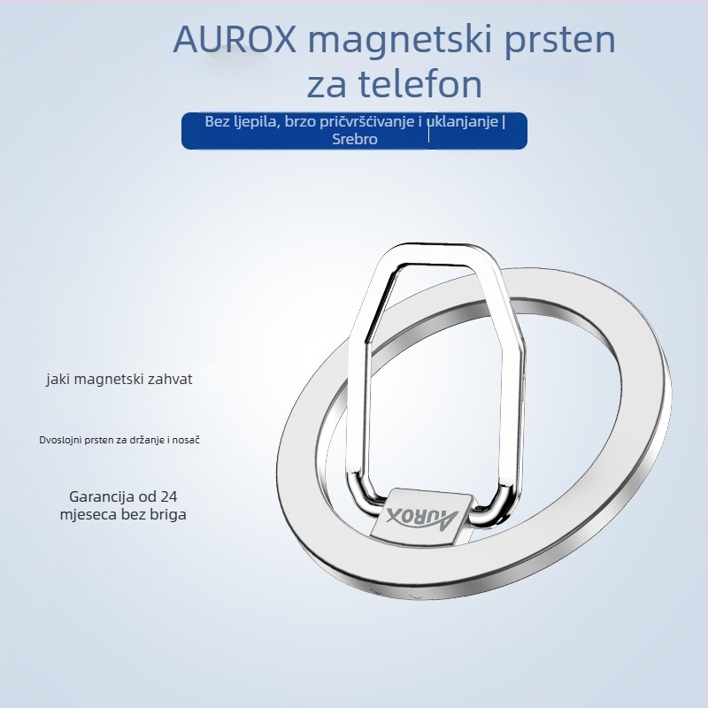 Držač za prsten za Apple iPhone 12/13, aluminijska legura, magnetski stolni držač, model XH-08
