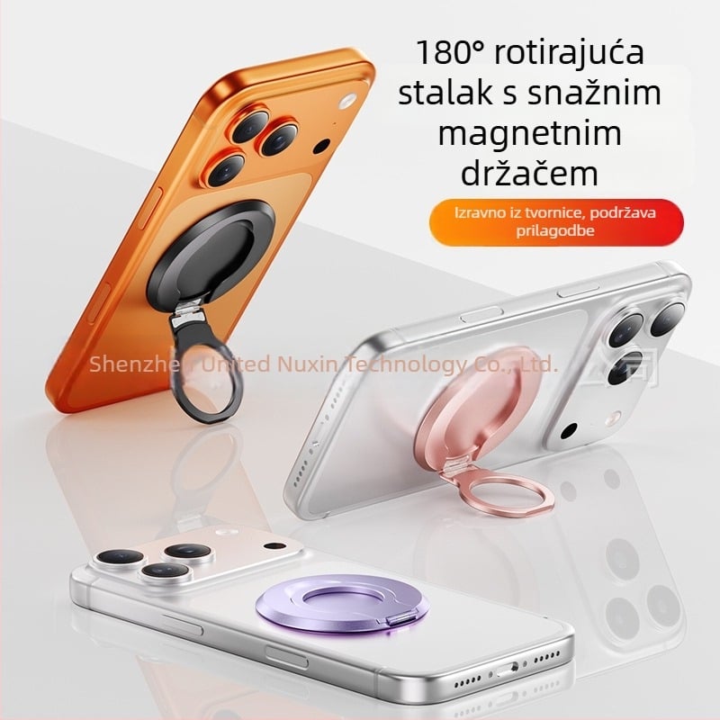 Držač za telefon s dvostrukim magnetskim prstenom i dvostrano MagSafe stražnjom naljepnicom, stolni držač za prijenos uživo • Brand Shuotu • Materijal: Legura • Stil: Univerzalni • Prilagodba: Podržana