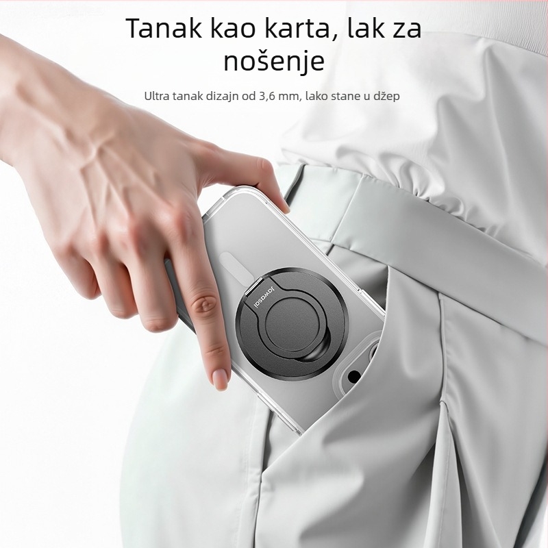 Držač za telefon s dvostrukim magnetskim prstenom i dvostrano MagSafe stražnjom naljepnicom, stolni držač za prijenos uživo • Brand Shuotu • Materijal: Legura • Stil: Univerzalni • Prilagodba: Podržana