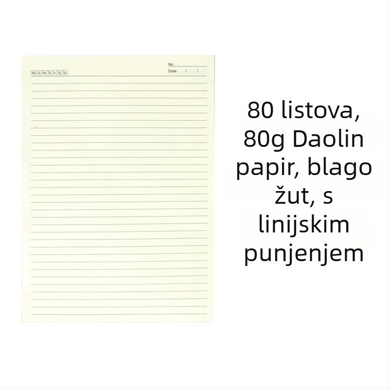 Bilježnica s PVC omotom i listovima s odvojivim vezivanjem (Forest papir, 80 g/m², stil 11408890)