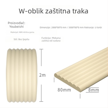 Dječja zaštita kutova — netoksična, ekološki prihvatljiva zaštita zida, NBR traka, pakiranje 90 kom., marka Uber