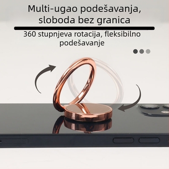 Držač za telefon s prstenom, cinkovog legura, HY9001, univerzalni držač za mobitel