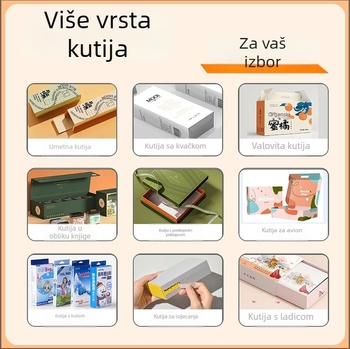 Prilagođena kutija za digitalne proizvode s prozorom; kartonska kutija; tisak logotipa; papir 300–400 g/m²; tisak u boji