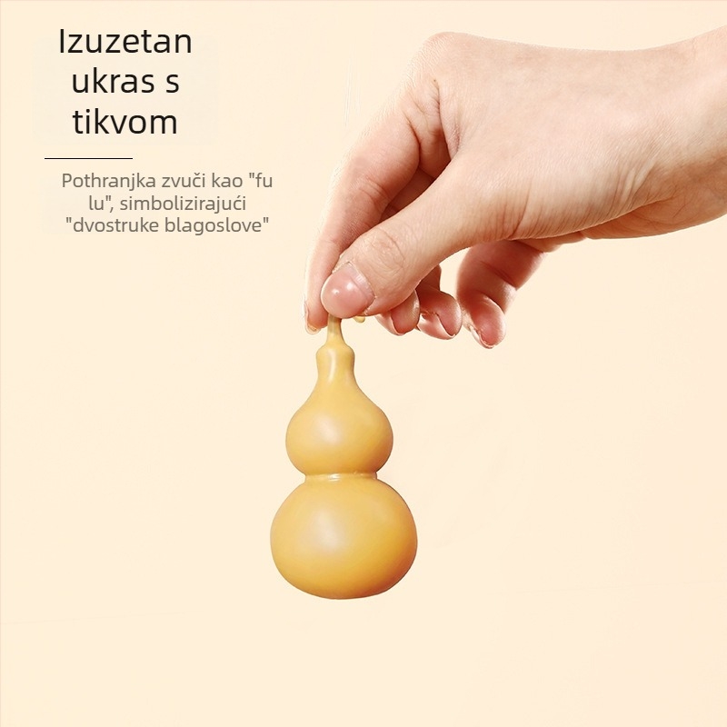 Dekorativni privezak s tikvicastim zvončićem za 2026. godinu — Kina Nova godina, viseći ukras, Happy togethers, pakiranje Opp vrećica, materijal Drugo