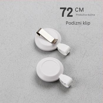 Izvlačni držač identifikacijske kartice za liječnike i medicinske sestre, klips za bedž, plastični, ispis logotipa, prilagodba