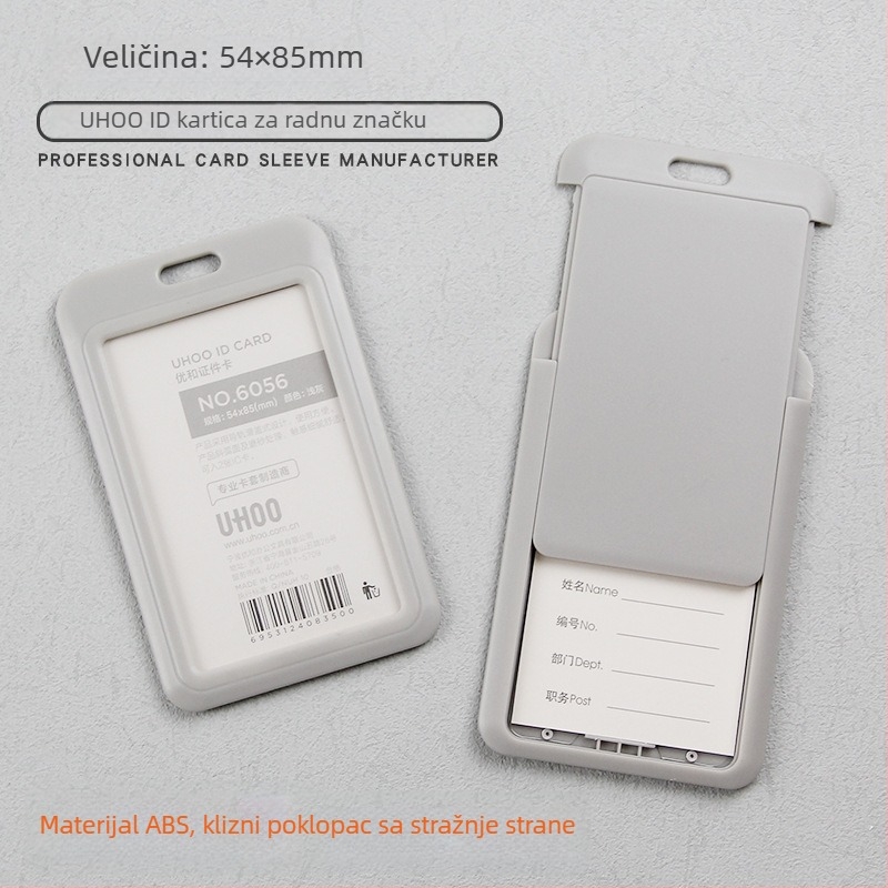 Izvlačni držač identifikacijske kartice za liječnike i medicinske sestre, klips za bedž, plastični, ispis logotipa, prilagodba