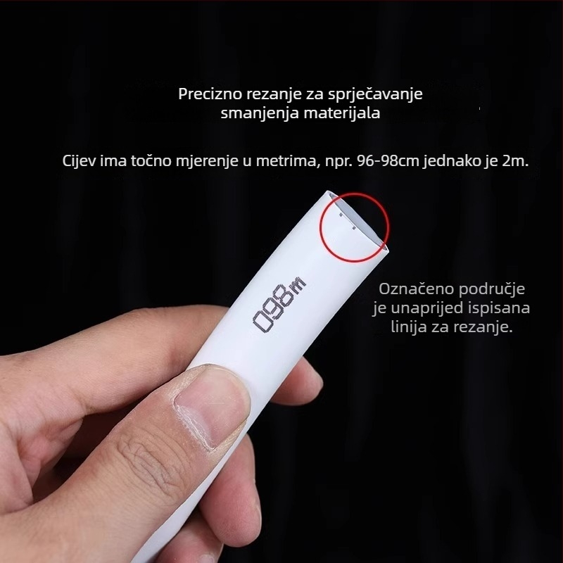 Vjenčani pozadinski luk s fleksibilnim cijevima od aluminijsko-plastičnog i PVC-a, nepravilno balonasto oblikovane cijevi, veliki papirnati cvjetni stabljice