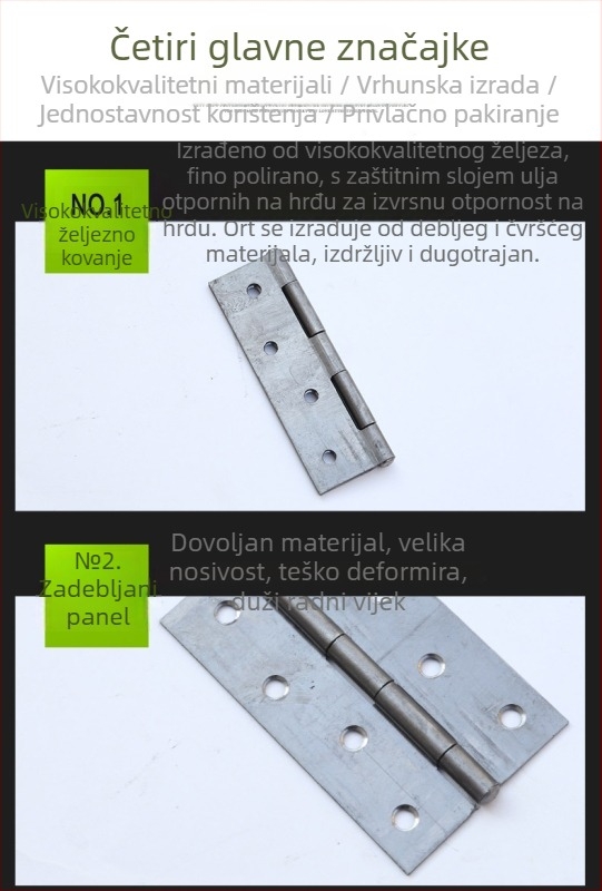 Autonomy metalna panta, obična debela panta, model 1, za drvena vrata