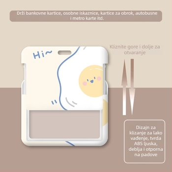 Držač iskaznice s izvučnim lančićem – karikatura doktora/medicinske sestre, ABS materijal, neutralan spol, svakodnevna uporaba, jesen 2020