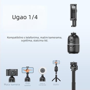 Gimbal za mobitel s AI praćenjem lica, 360° stolni nosač, univerzalna kompatibilnost, bez aplikacije, težina 248 g, Tokqi/Tuoyi P03