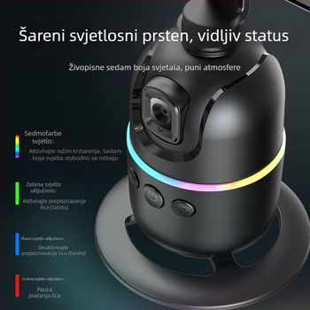 Gimbal za mobitel s AI praćenjem lica, 360° stolni nosač, univerzalna kompatibilnost, bez aplikacije, težina 248 g, Tokqi/Tuoyi P03