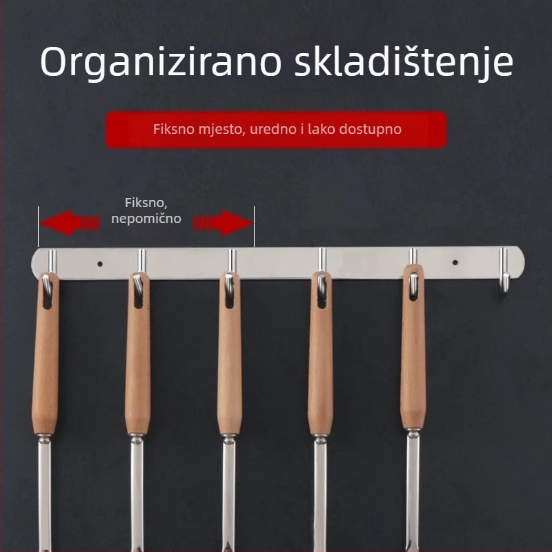 Bezbušični 304 nehrđajući čelični kukovi za vrata kuhinje i kupaonice — zidno skladištenje i vješanje odjeće, jednostavan moderni stil, CUPC certifikat