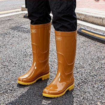 Visoke kišne čizme za odrasle, PVC gornji dio, gumena potplata, unisex, vodootporne