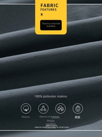 Muške hlače s flis podstavom, korejskog stila, slobodan kroj s vezanjem oko gležnja, srednji pojas, 100% poliester flis materijal, zimske svakodnevne hlače