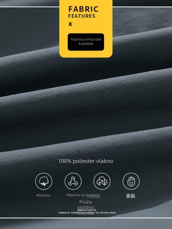 Muške hlače s flis podstavom, korejskog stila, slobodan kroj s vezanjem oko gležnja, srednji pojas, 100% poliester flis materijal, zimske svakodnevne hlače