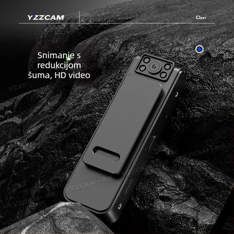 Kamera za tijelo na prsa, 10x optički zoom, 1080p video, 5 MP senzor, Wi-Fi