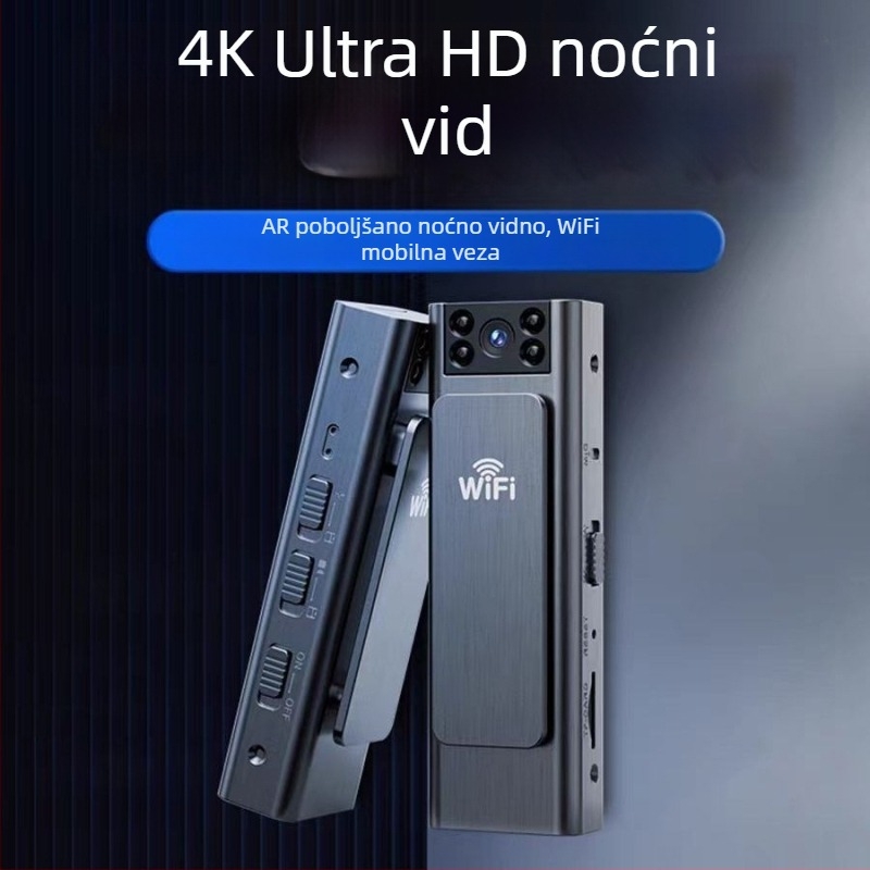 Kamera za tijelo na prsa, 10x optički zoom, 1080p video, 5 MP senzor, Wi-Fi