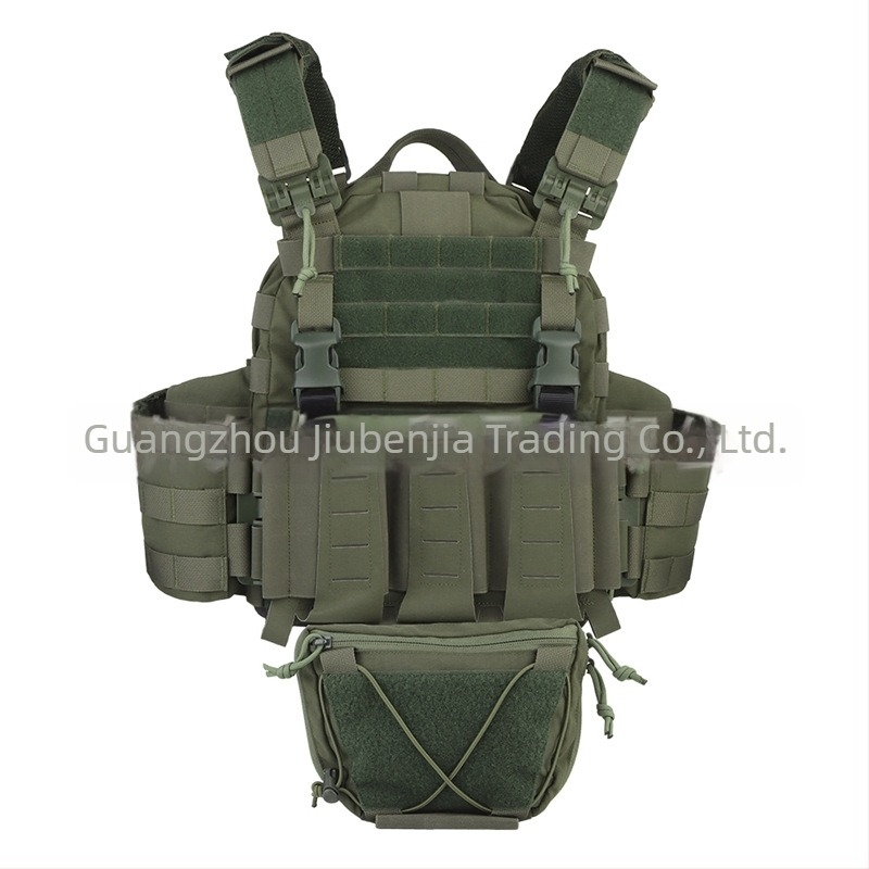 ARC taktički prsluk s MOLLE sustavom, brzo otpuštanje ramenih cijevi, kamuflažni uzorak, vlakno koje odvodi vlagu, unisex odrasli