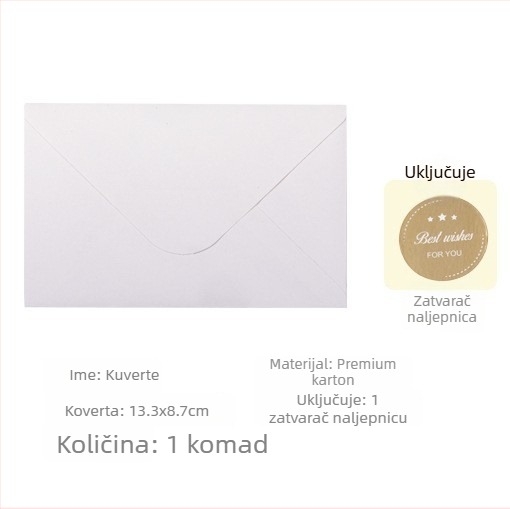Little Lotus Kraft papir čestitka s brončanom folijom — Božić, Rođendan, Dan zaljubljenih, Majčin dan, Dan očeva, jednostavan i moderan stil