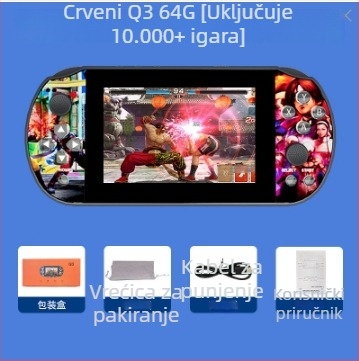Prijenosna igraća konzola s Linuxom, 64GB memorije, 1080p zaslon, bežično, PS1 klasični džojstik