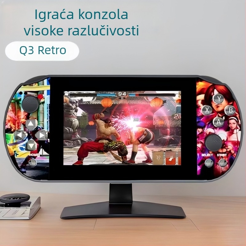 Prijenosna igraća konzola s Linuxom, 64GB memorije, 1080p zaslon, bežično, PS1 klasični džojstik