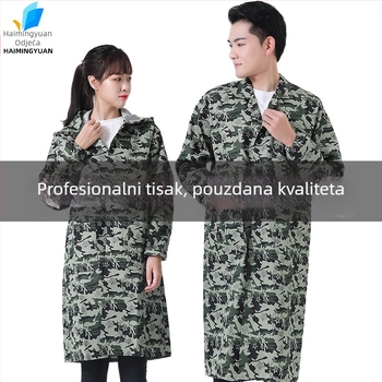 Muški radni kaput s kamuflažnim uzorkom za proljeće-ljeto, dugi rukav, otporan na habanje i prljavštinu, kordurojni materijal, glavna tkanina od lana