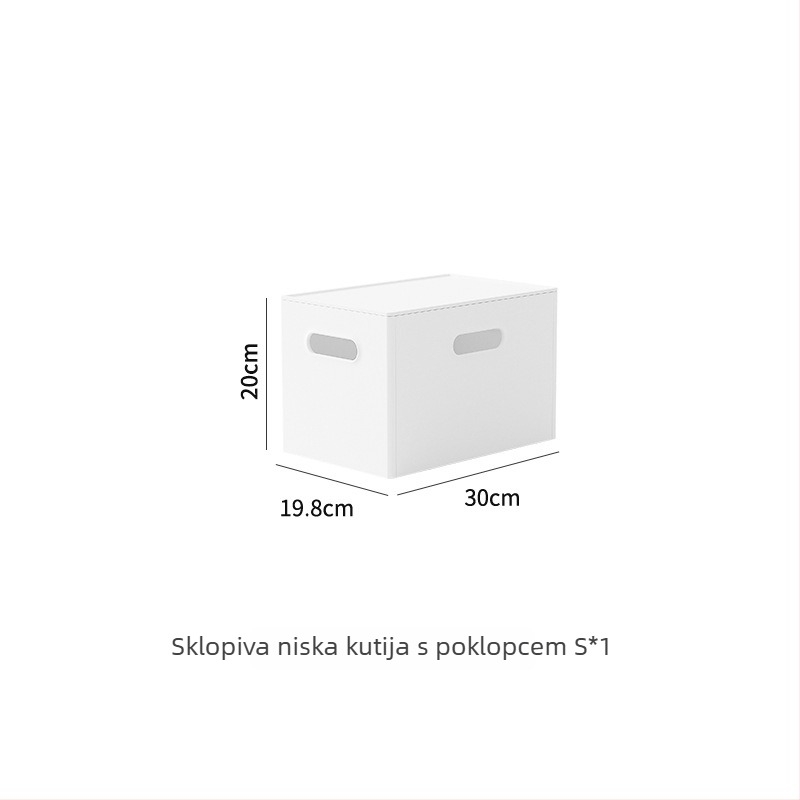 Japanski stil sklopiva kutija za stolno skladištenje, 18 L, polistiren, može se slagati