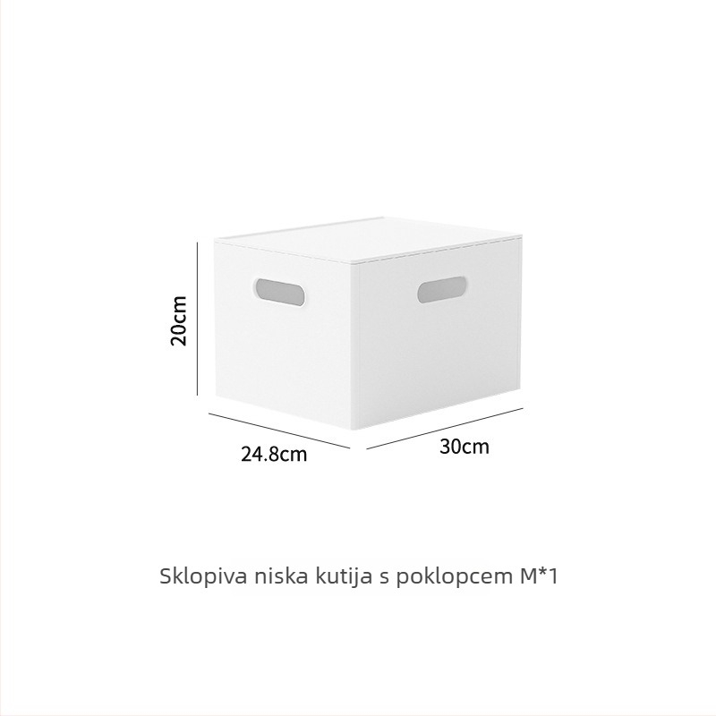 Japanski stil sklopiva kutija za stolno skladištenje, 18 L, polistiren, može se slagati