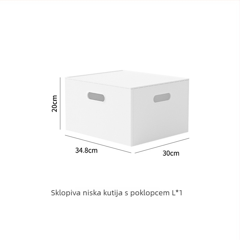 Japanski stil sklopiva kutija za stolno skladištenje, 18 L, polistiren, može se slagati