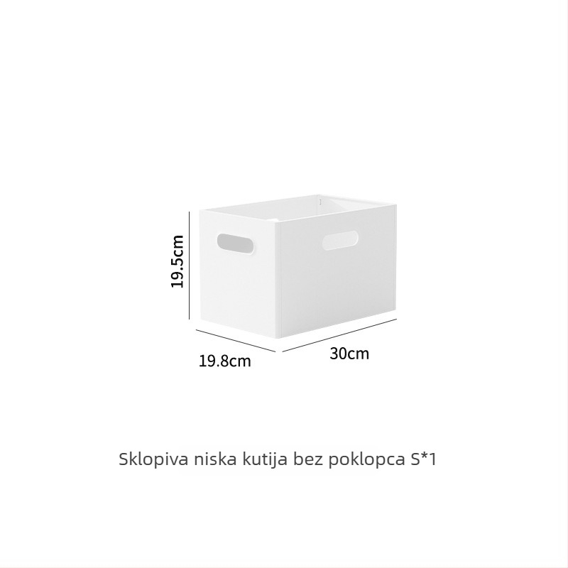Japanski stil sklopiva kutija za stolno skladištenje, 18 L, polistiren, može se slagati