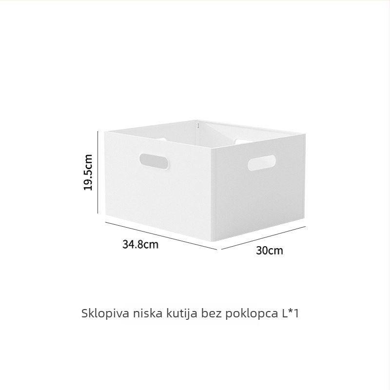 Japanski stil sklopiva kutija za stolno skladištenje, 18 L, polistiren, može se slagati
