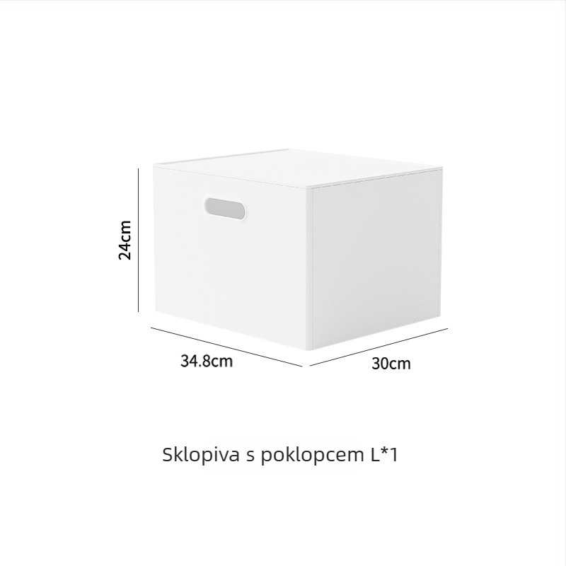 Japanski stil sklopiva kutija za stolno skladištenje, 18 L, polistiren, može se slagati