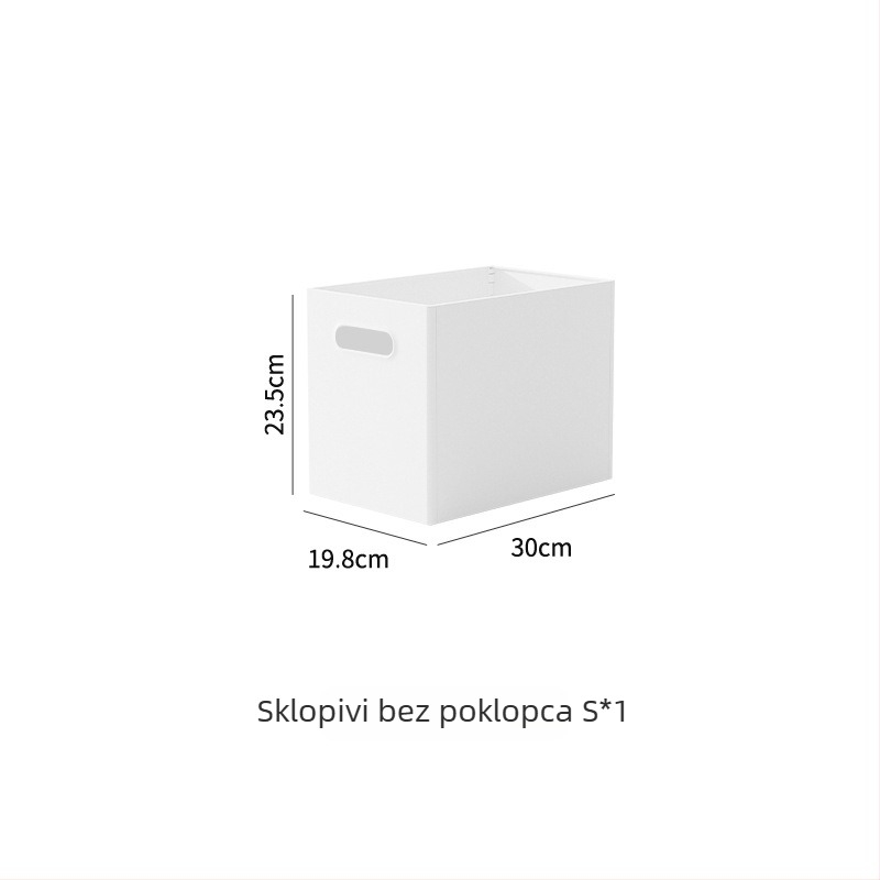Japanski stil sklopiva kutija za stolno skladištenje, 18 L, polistiren, može se slagati