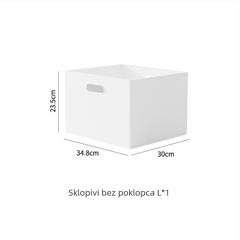 Japanski stil sklopiva kutija za stolno skladištenje, 18 L, polistiren, može se slagati